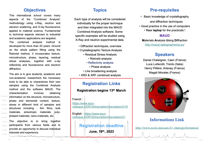 WORKSHOP on Combined Analysis Using Ray Scattering