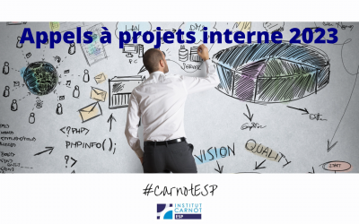 L’appel à projets 2023 interne aux laboratoires de l’Institut Carnot ESP est ouvert !
