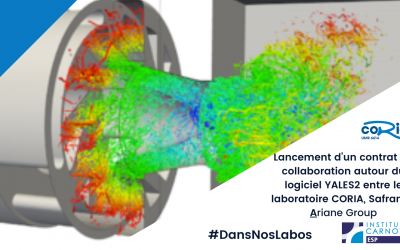 🚀 Lancement d’un contrat de collaboration autour du logiciel YALES2 entre le laboratoire CORIA, Safran et ArianeGroup 🌐✨